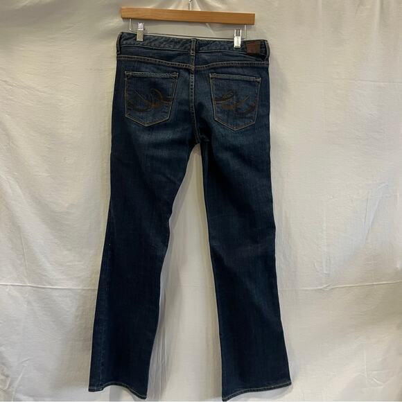 X2 W10 Bootcut Jeans Womens Size 8 Dark Wash Denim Low Waist Simple Country Barn - Picture 3 of 9